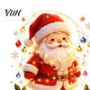Santa Claus Wall Decals Snowman Christmas Static Window Clings, Reusable Stickers, Removable Stickers Colorful Holiday Home Shop Decorations