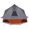 Tipi Tent with Roof Grey and Orange 680 x 430 x 270 cm Taffeta
