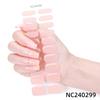Hot Sell Custom Logo HEMA-Free Gel Polish Nail Stickers New Solid Color Styles Semi Cured Gel Nail Wraps 20 Gel Nail Strips