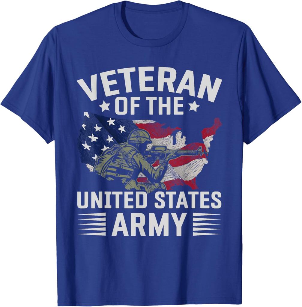 US Army Proud Soldier US Flag Patriotic Veteran T-Shirt 100% Cotton O-Neck Short Sleeve Summer Casual Mens T-shirt Streetwear
