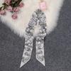 Summer scarf hairband for women with versatile kidnapping long streamers elegant fashionable narrow strips tied with small scarf