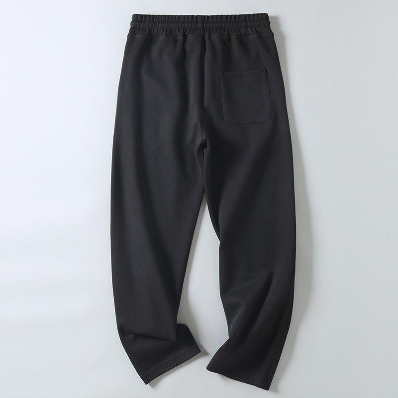 Men's Autumn Elastic Waist Drawstring Straight-Leg Sweatpants, Solid Color Versatile Sports Casual Pants for Export