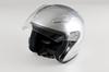 Bike Parts Center Jet Aeroform Silver Motorcycle Helmet, Size L (59cm-60cm), 722101