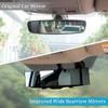 Car Rear View Mirror Large View Baby Seat Monitor Convex Design Blind Spots Reducing Angle Wider Blue Anti-glare Safety Interior