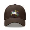 [Rbt Baseball Cap] Unisex Adult Adjustable Breathable Lightweight Casual Daily Wear Printed Letter Cap - Soft Fabric Curved Brim Hat For Gift