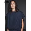 Zaprha 2025 Autumn New Unique Western Style Casual Loose Lace-up Top Women Slimming Temperament 8602586