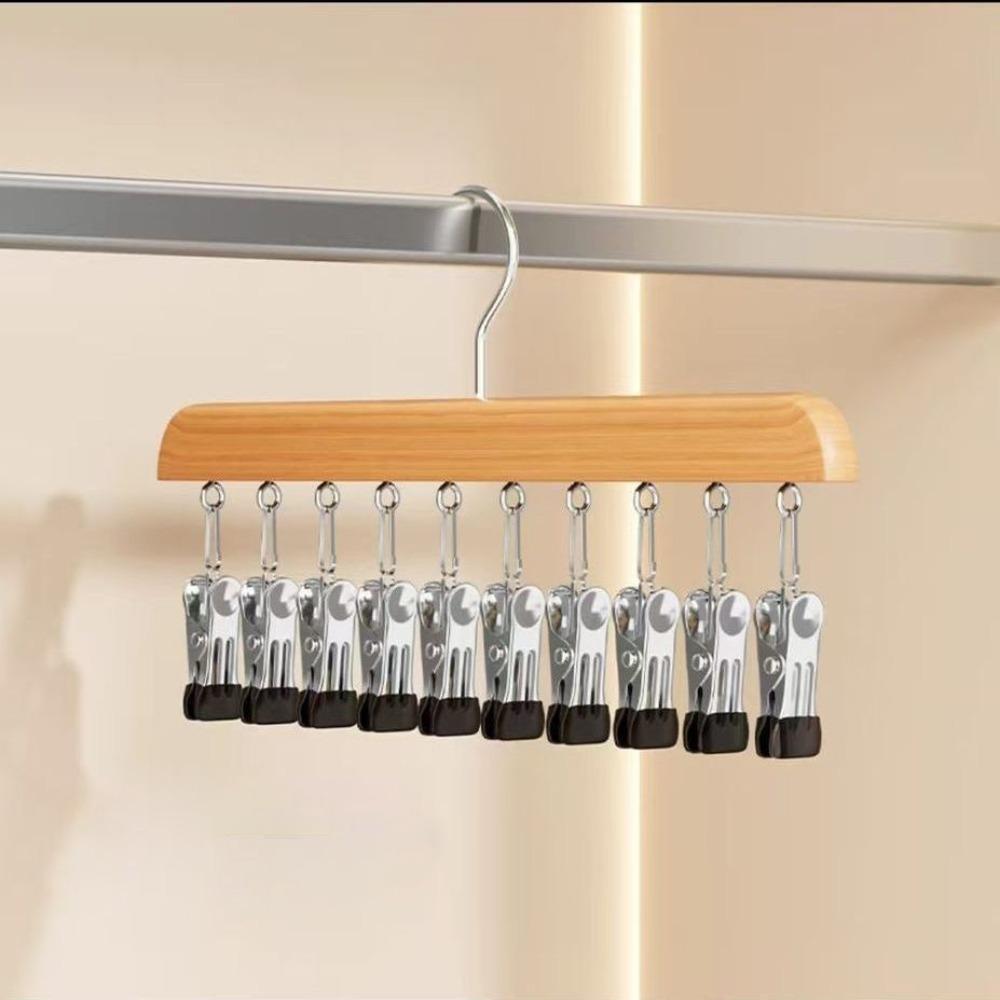 

with 10 Clips Closet Organizer with 12 Clips 360° Rotating Legging Hangers Multifunctional Space Saving Clothes Hanger
