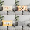 Home Decor Floral & Butterfly Pillowcase Suitable For Sofa Bedroom Car Pillow Cover Cushion Rectangular Back Cushion