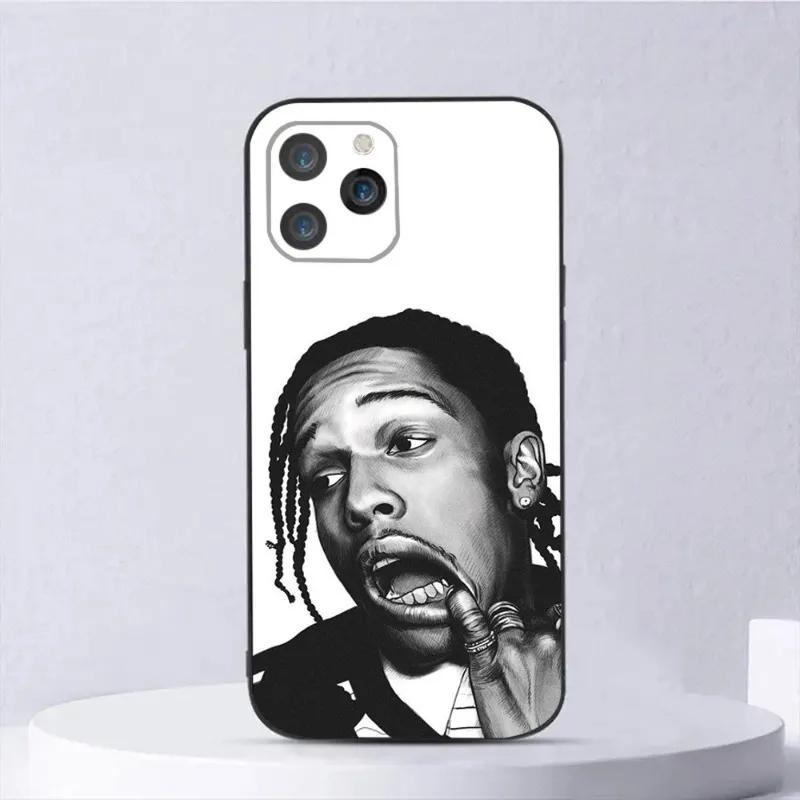Popular Rapper ASAP Rocky Phone Case For iPhone 16 15 14 13 12 11 Pro Max Mini X XS XR SE 7 8 Plus Shockproof Soft Cover Fundas