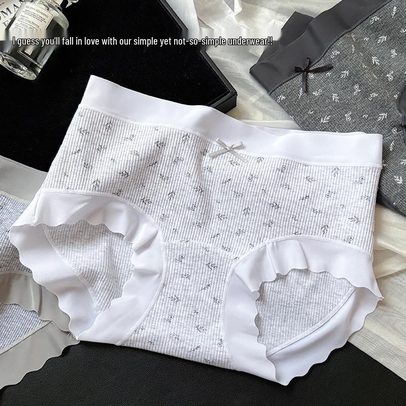 10A Antibacterial Floral Cotton Women's Mid-Rise Briefs - Comfortable & Breathable