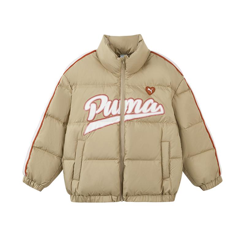 PUMA Down Jacket Sportstyle Sand Khaki Children Aged 3 7 Years Old 353424107001-50401 110