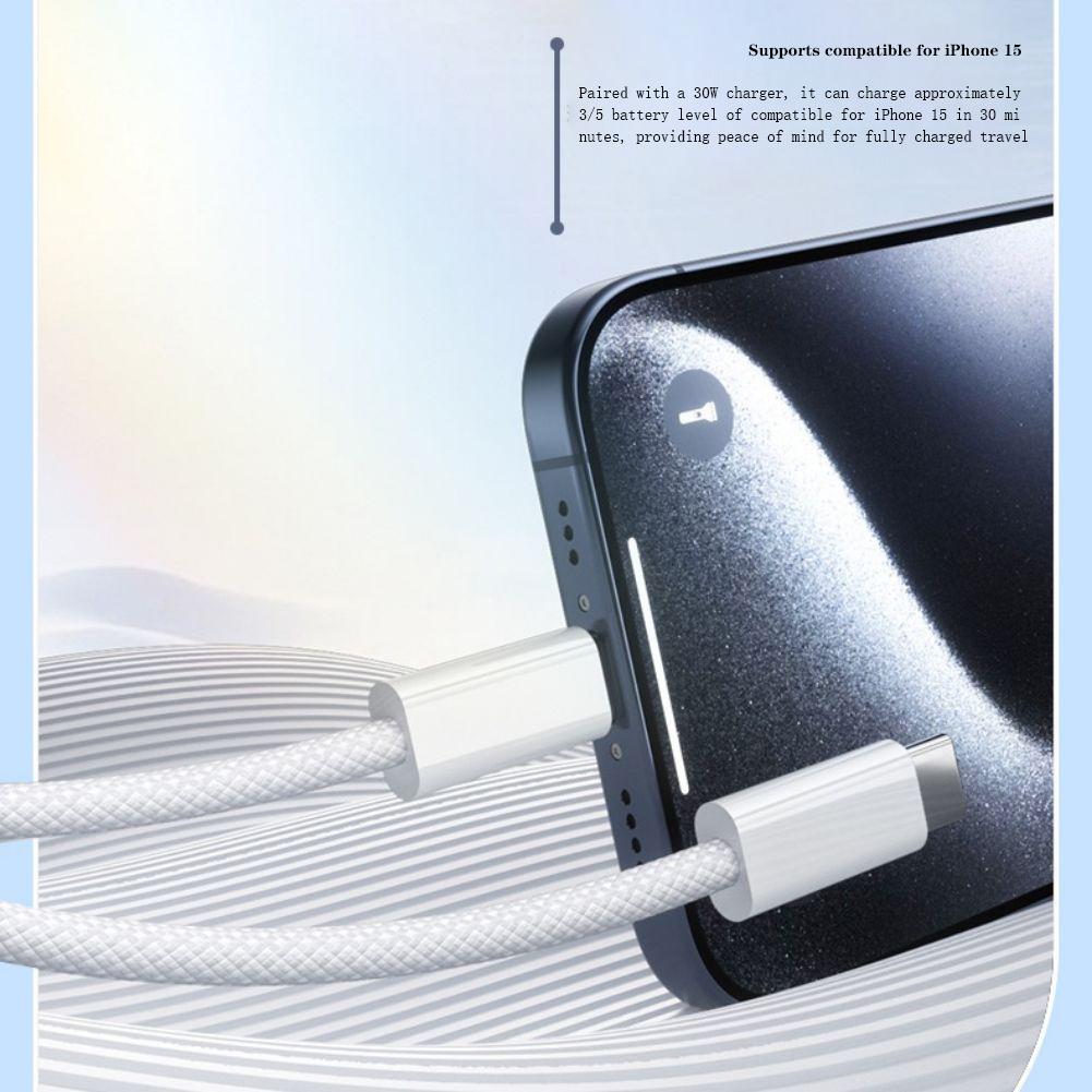 240W USB-C To USB-C Data Cable 30W Fast Charging 480Mbps Data Synchronization Long Charging Cord For Phones Tablets