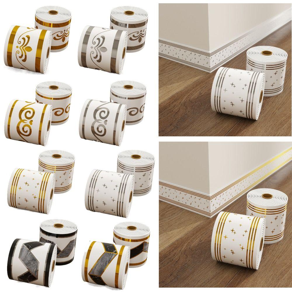 5 Meter Wandbasis Selbstklebend Ecklinie DIY Sockelleiste Schlafzimmer