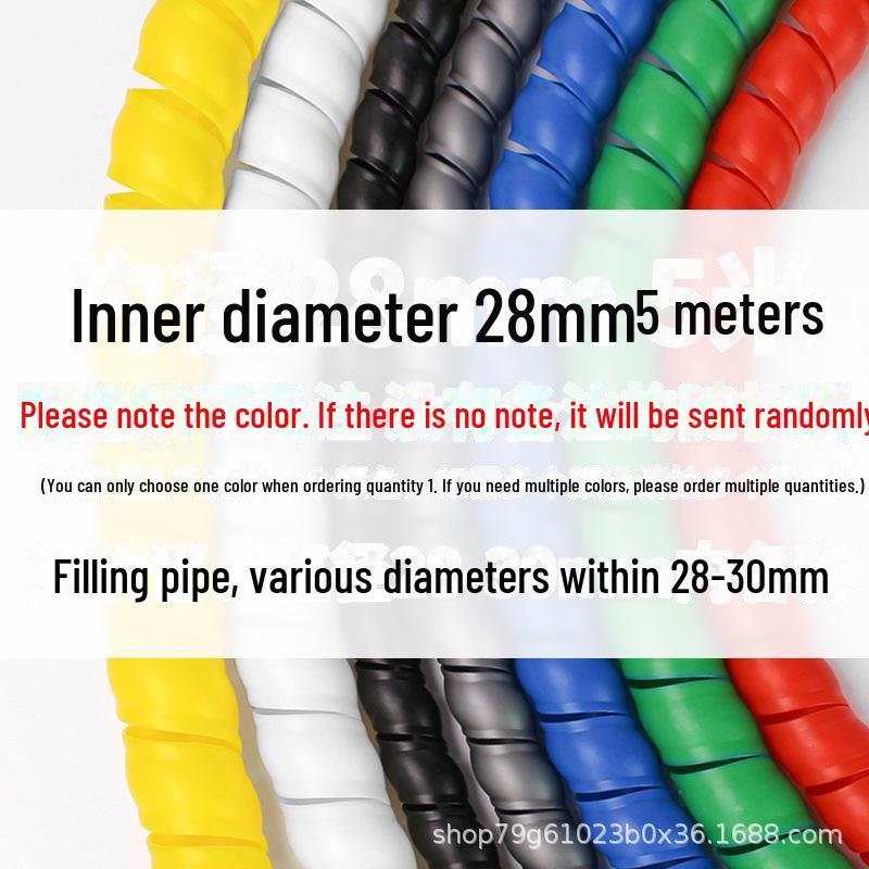 

Міцна спіральна захисна трубка для промислових труб і кабелів 28mm 1 meter