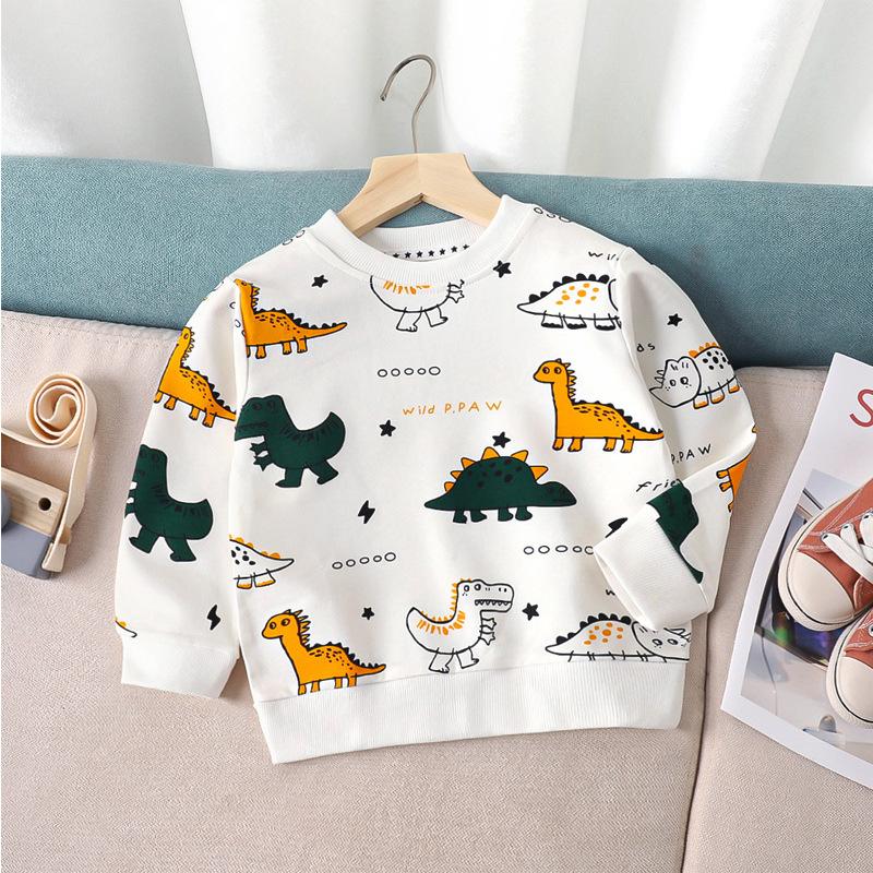 Children's Hoodie Undercoat Spring and Autumn Boys and Girls Cartoon Single Hoodie
