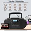 Multi Functional Stereo Bluetooth CD Player with Cassette  USB with AM/FM Receiver and Recorder