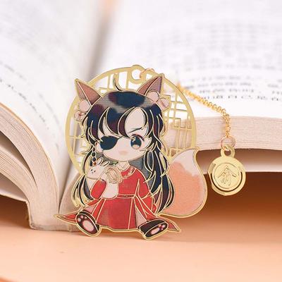 Supply Pendant Hua Cheng Metal Fringed Xie Lian Tian Guan Ci Fu Bookmark Stationery Book Markers