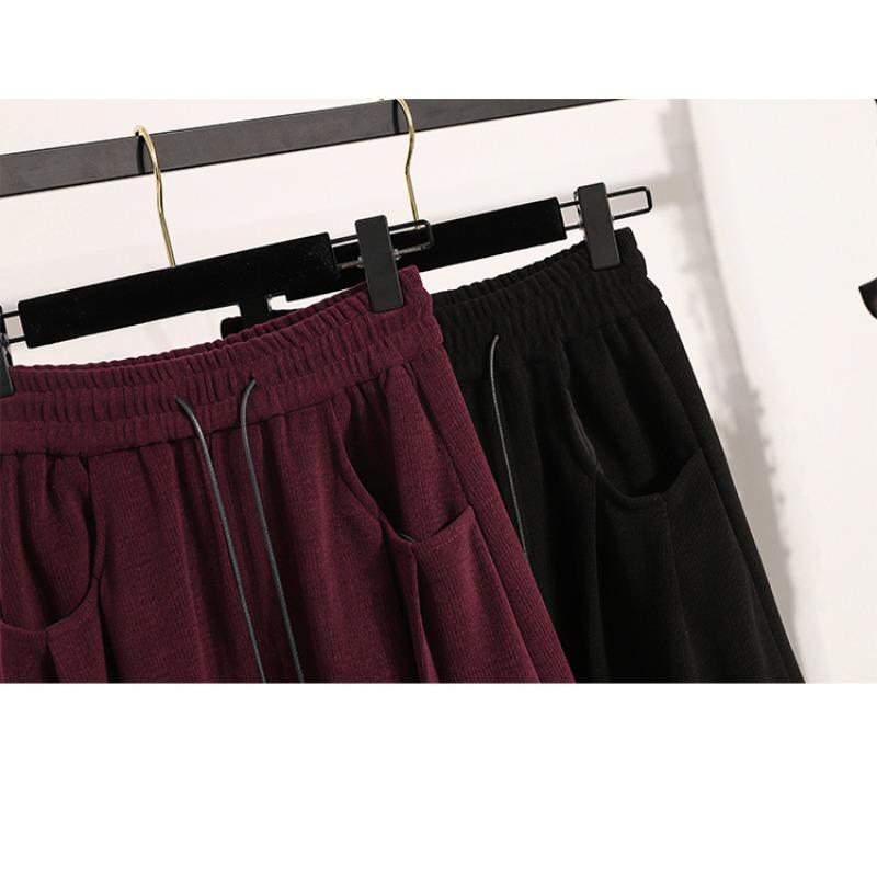 Dimanaf 2024 Autumn Winter Plus Size Long Women Skirts Solid A-Line Oversize Lady Elegant High Waist New Skirts