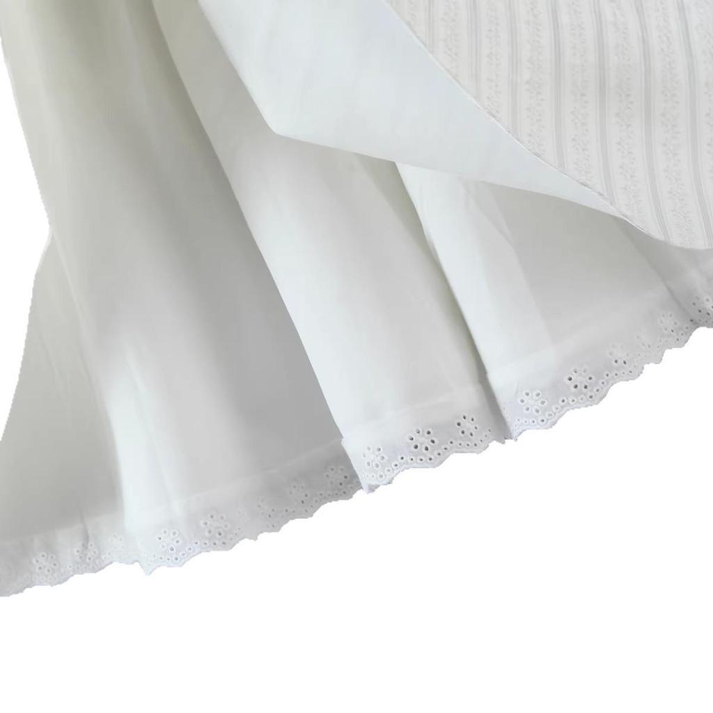Robe d'été florale en dentelle style princesse pour femme - Coupe ajustée, Volumineuse, Multicouche, à bretelles courtes