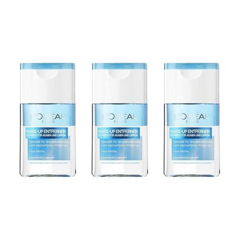 L'Oréal Paris Absolute Eye and Lip Makeup Remover 125ml 3 pcs