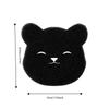 4 Pcs Black Pet Hair Remover Bear Shape Cleaning Sponge Fur Remover Laundry Adhesive Film  Sofa