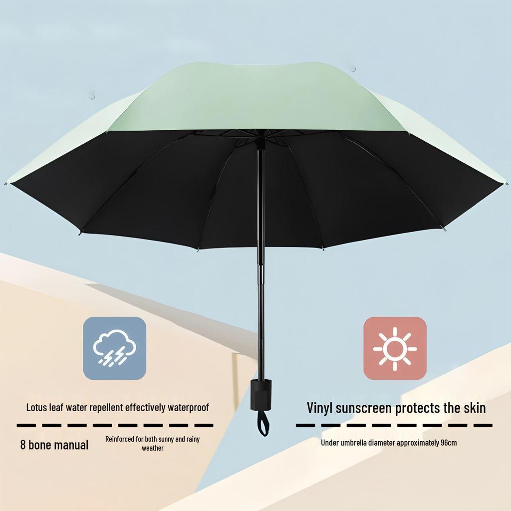 Dual-Use Anti-Storm UV-Proof Student Umbrella