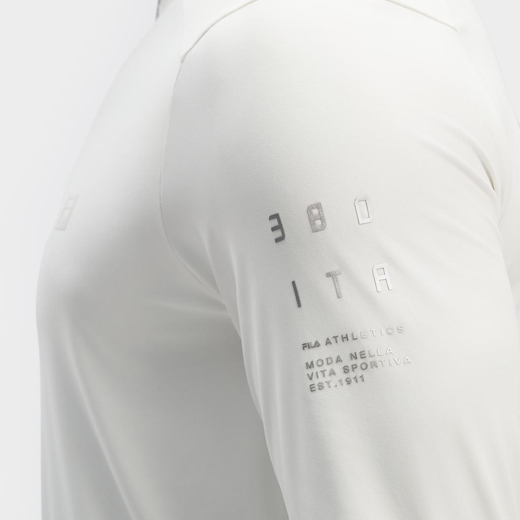 New FILA T Shirts Men's Mist White A11M431201FWT