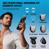 SUPRENT Men's Beard Trimmer All-in-One Grooming Kit 40 Dial Settings Waterproof Adjustable USB-C Rechargeable 3.5H Runtime Black