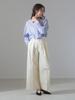 Shirts and Blouses KHADI Over Short Shirt SAX ONE SIZE [Demi-Luxe Beams] L/S Women's