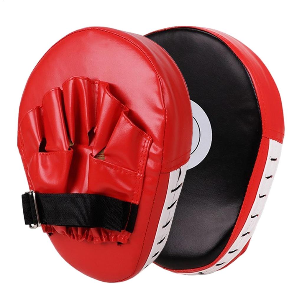 Curved Boxing Hand Target PU Leather 5-Finger Hand Target Breathable Curved Punching Mitts Boxing Pads for Martial Arts Training