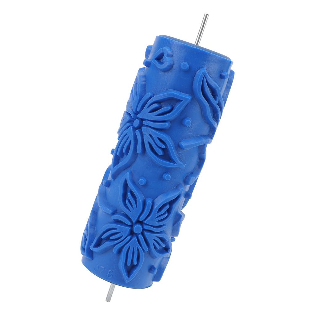 Rola de vopsea cu model de 5 inch, reutilizabilă, cu textură, din cauciuc, rolă decorativă pentru artă, din cauciuc, pentru perete, scaune de birou, mobilă veche din lemn