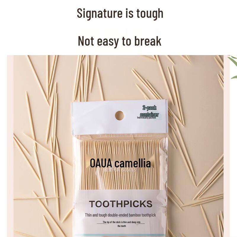 CHAHUA Double-Headed Bamboo Toothpicks
