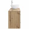 Bathroom Furniture Set 2 Pcs Artisan Oak Wood Based Material