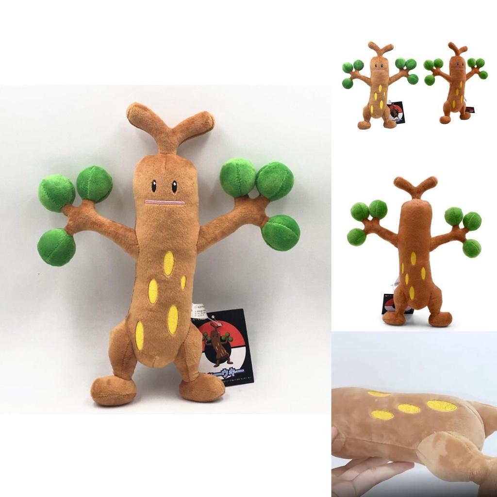 Cute And Soft Xiao Jing Ling Tree Monster Plush Toy Cartoon Style Green Color 30cm Height