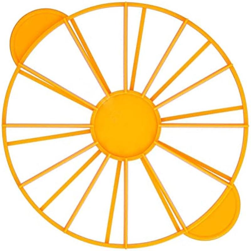 

10/12 Шматків Торт Різак для Рівних Порцій Круглий Хліб Торт Мус Роздільник Маркер для Нарізання Випічка Для Побутової Кухонної Утвари жовтий