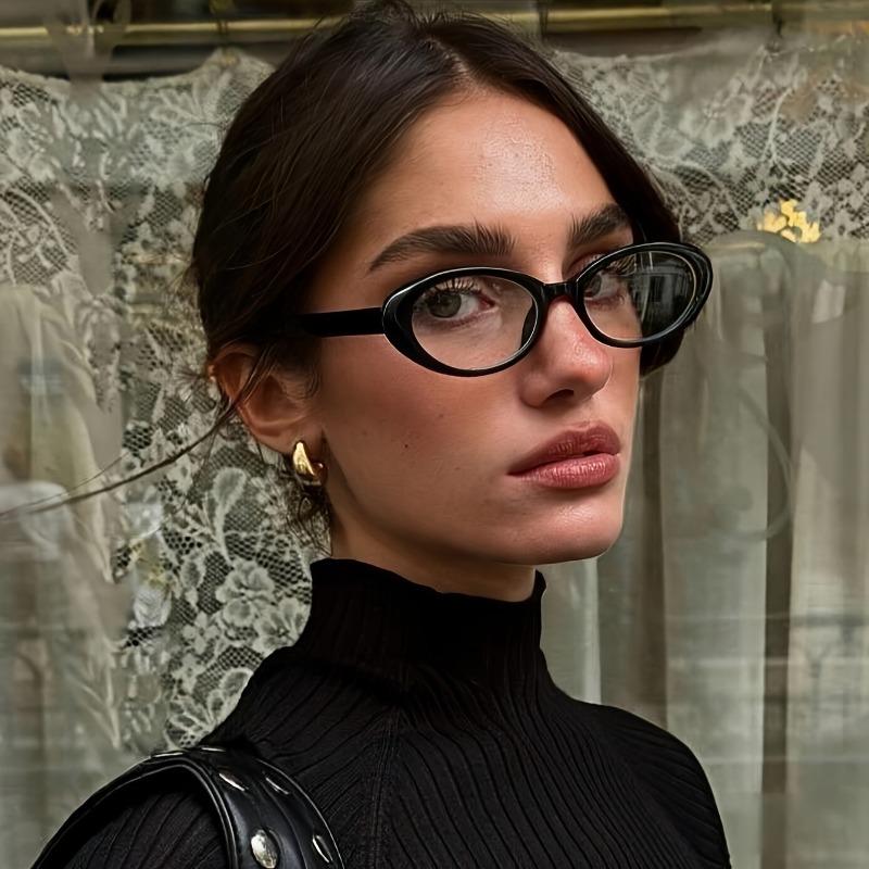 5PCS Ladies Oval Frame Retro Glasses for Office Leisure and Formal Occasions Stylish and Comfortable