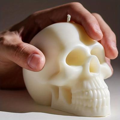Drop Mold Large, Medium and Small Skull Heads Silicone Skull Head Shape Candle Ornaments Handmade Soap Silicone