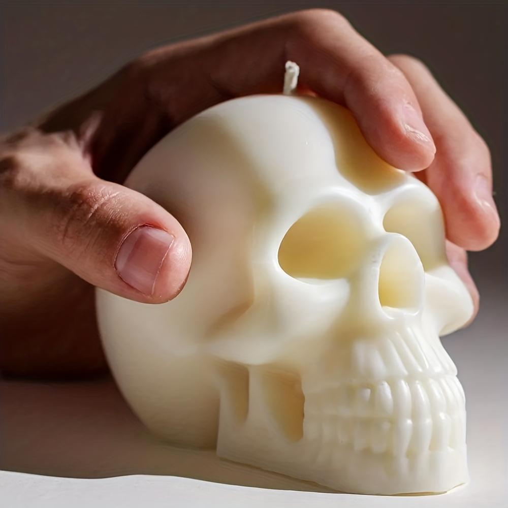 Drop Mold Large, Medium and Small Skull Heads Silicone Skull Head Shape Candle Ornaments Handmade Soap Silicone