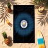 Manchester City FC (1) Motyw Ręcznik plażowy Odporny na piasek Miękki i wygodny Odpowiedni na basen Kemping Joga i Nurkowanie Podróżny