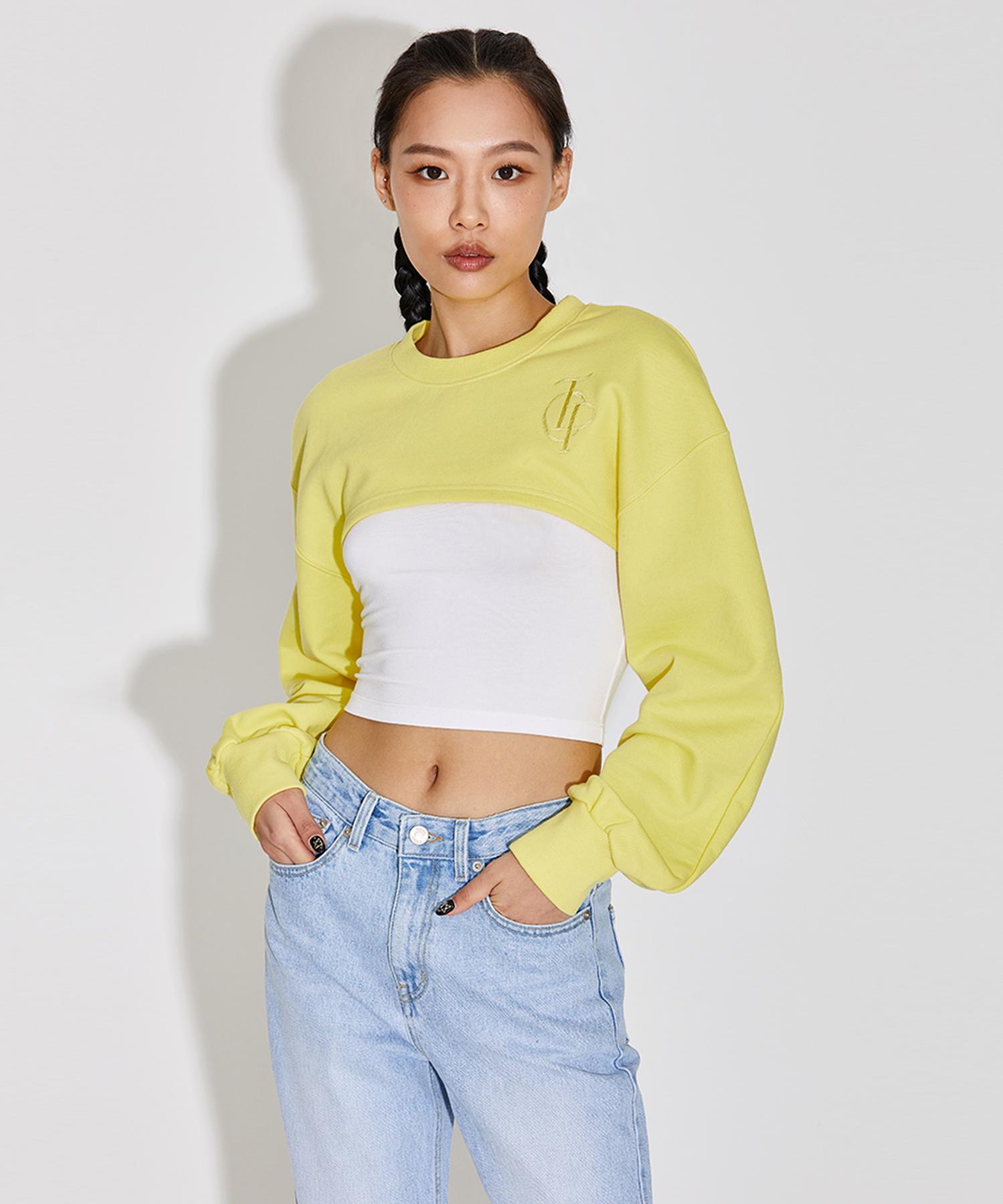 Top Girl Ballon Sleeve Bolero Sweatshirts_T316Tp126 Baby Blue/Free