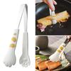 Food Clips Cat Paw Styling Food Tongs Salad Bread Baking Dessert Clips 430 Stainless Steel Food Tongs