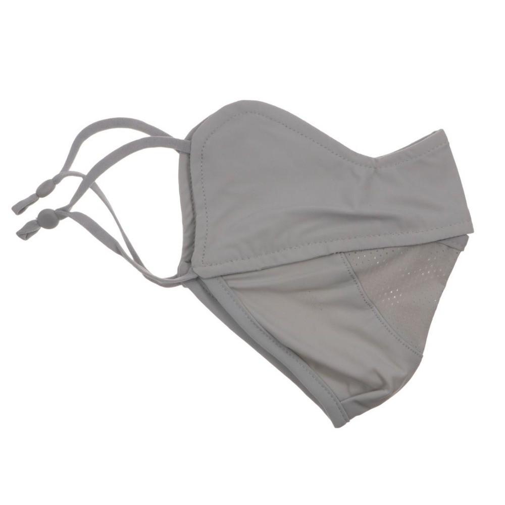 Solid Color Ice Silk Face Scarf UV Protection Anti-uv Face Cover Thin Sunscreen Veil  Riding