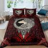 2 Viking Culture Mystical Symbol Bedding Set,Viking Duvet Cover 3D Print Quilt Cover Pillowcase King Queen Size Boys Adult Gift