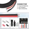 8 Gauge Battery Cable, 8 AWG Battery Cable Connect Battery and Charge Controller for Solar Panel Automotive RV Motorcycle Marine (8AWG 8FT)