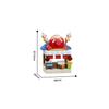Idea Streetscape Nanobricks City Street View Micro Diamond Block Toy Coffee Burger Ice Cream Cake Juice Shop Building Bricks