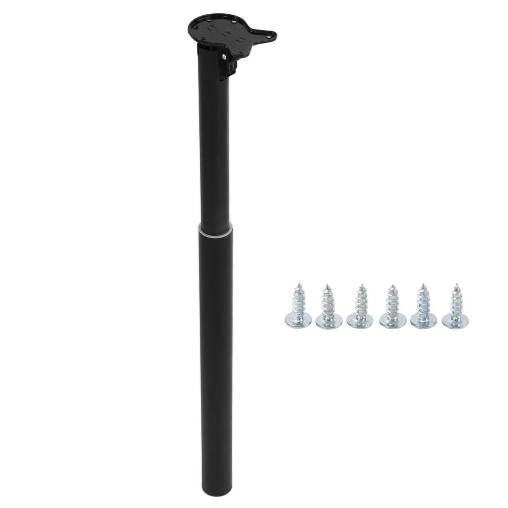 Adjustable Desk Leg Foldable Table Lifting Support Black Stainless Steel Shock Proof for RVs Yachts