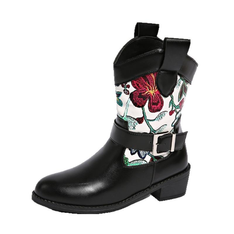 Neue Retro- und modische Überknöchelstiefel in Übergröße für Damen, Einzelschuhe