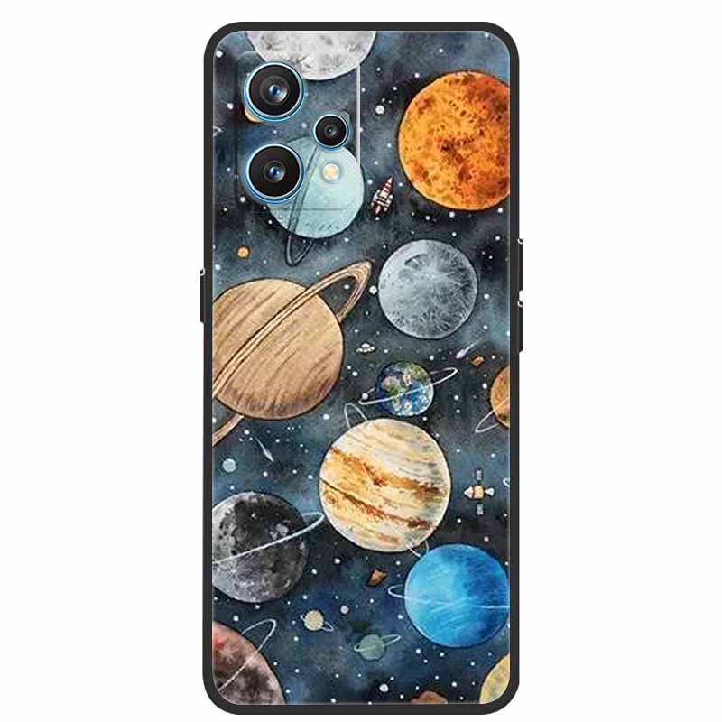 For Realme 9 Case RMX3521 Shockproof Soft silicone TPU Back Cover For Realme9 4G Phone Cases Realme 9 6.4 inch Cute Cartoon Bag