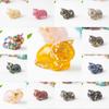 Cute Cat Resin Art Figurine With Crystals For Home Office Decor Gift For Kids