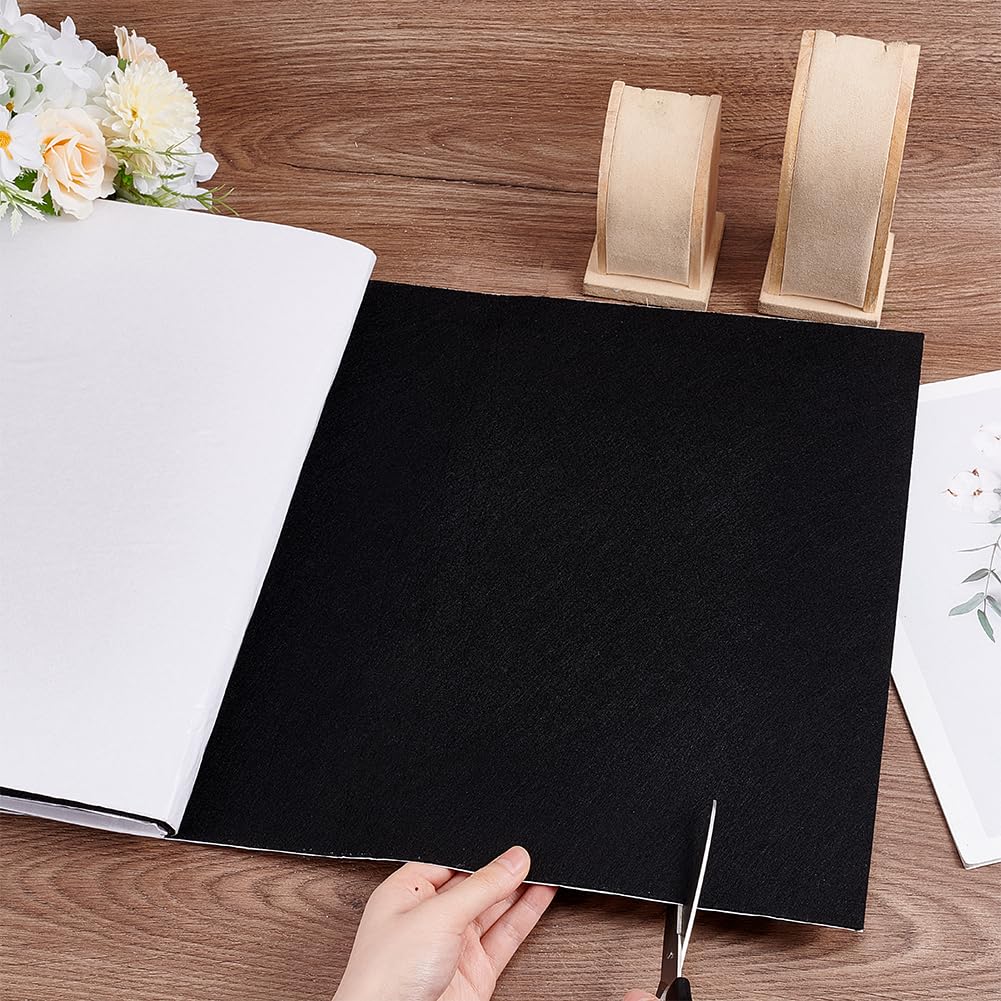OLYCRAFT 3m Felt Fabric Sheet, 36cm Wide, 2mm Thick, Adhesive, Non-woven Fabric, Wool Fabric, Scratch Prevention, Wool Felt, Furniture Protection, Fel